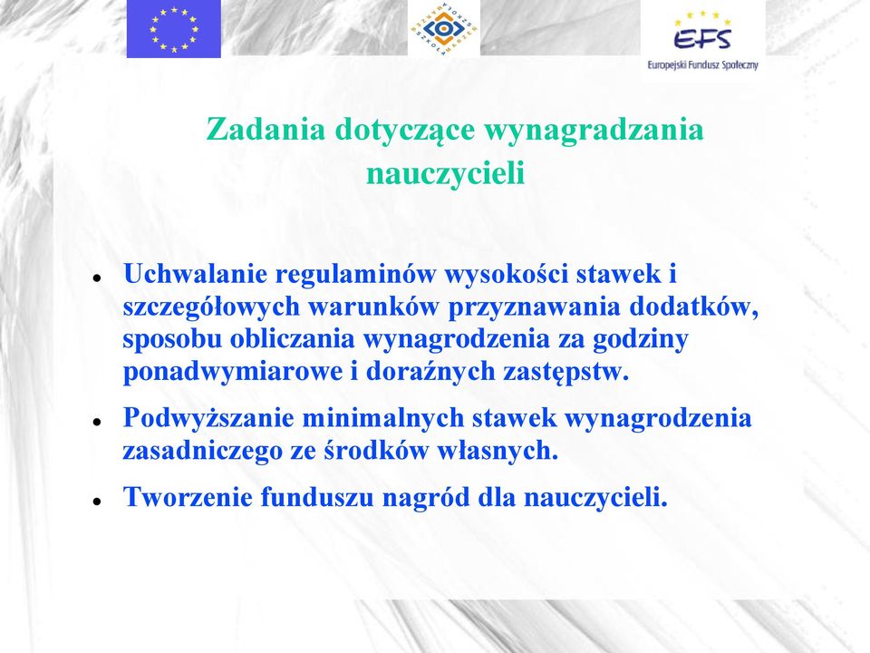 godziny ponadwymiarowe i doraźnych zastępstw.