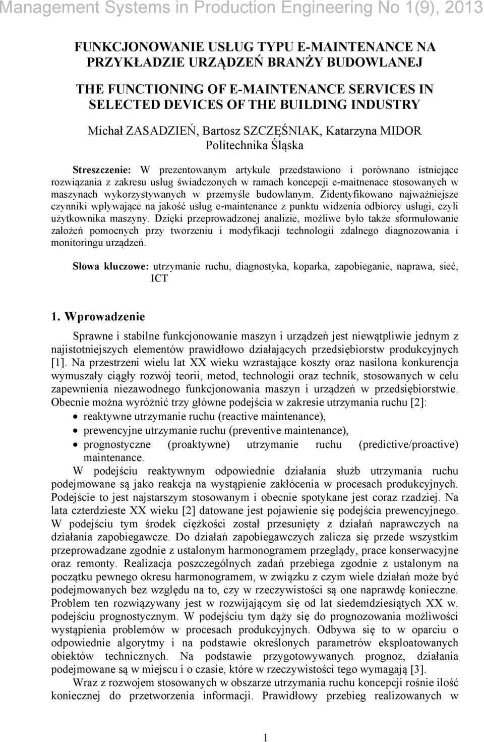 stosowanych w maszynach wykorzystywanych w przemyśle budowlanym.