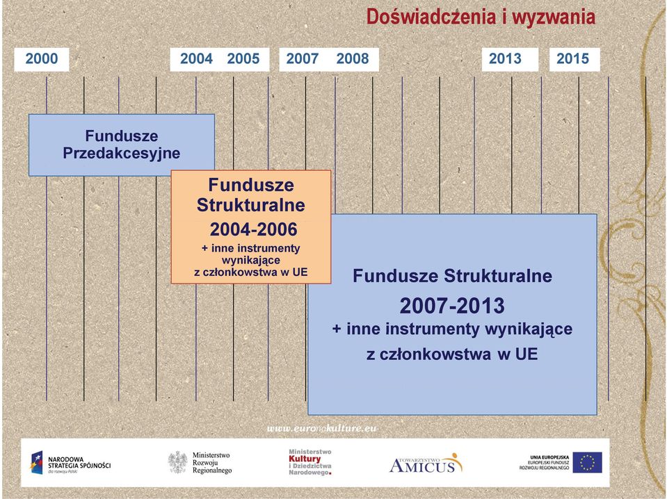 inne instrumenty wynikające z członkowstwa w UE Fundusze