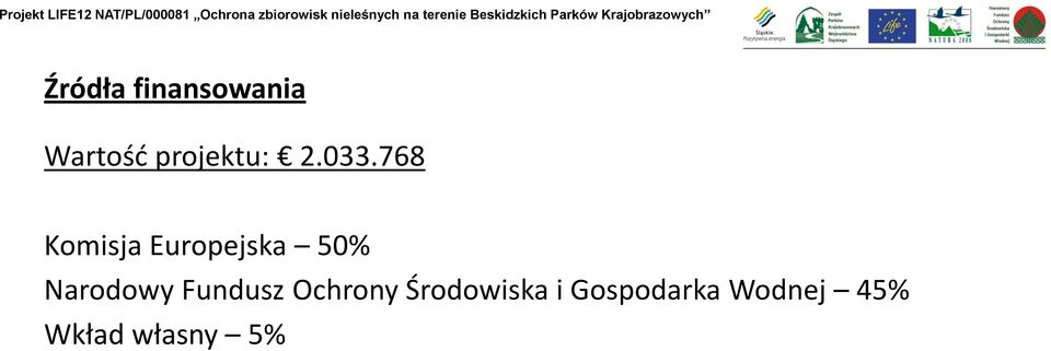 768 Komisja Europejska 50% Narodowy