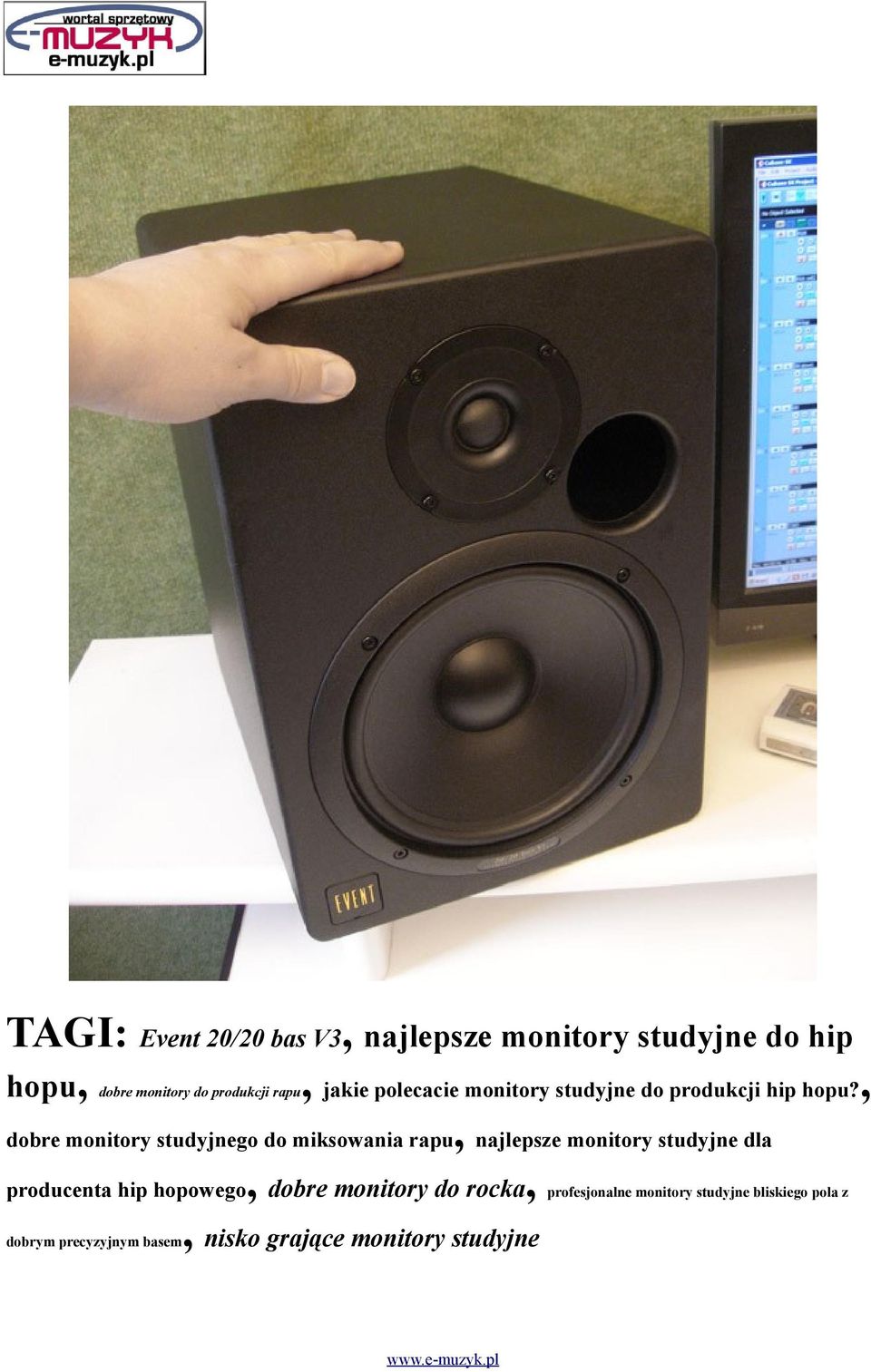 , dobre monitory studyjnego do miksowania rapu, najlepsze monitory studyjne dla producenta hip