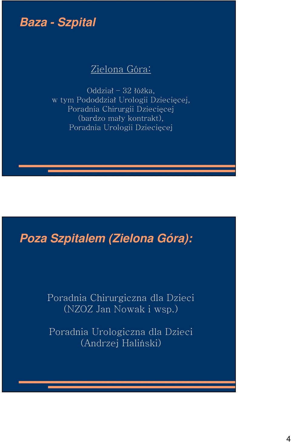Dzieci cej Poza Szpitalem (Zielona Góra): Poradnia Chirurgiczna dla Dzieci
