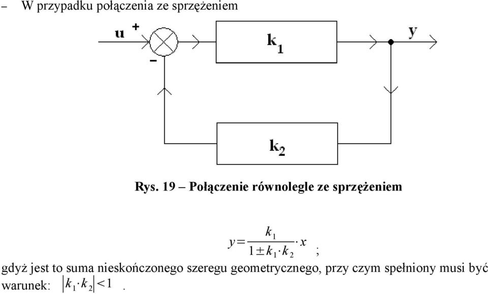 k 2 x ; gdyż jest to suma nieskończonego szeregu