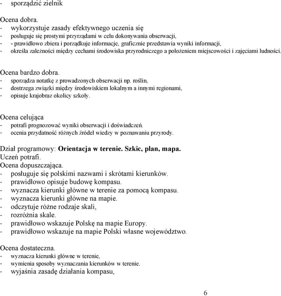 określa zależności między cechami środowiska przyrodniczego a położeniem miejscowości i zajęciami ludności.. sporządza notatkę z prowadzonych obserwacji np.