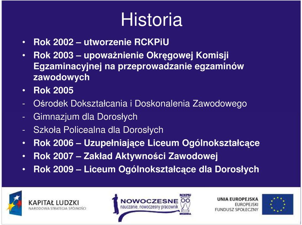 Zawodowego - Gimnazjum dla Dorosłych - Szkoła Policealna dla Dorosłych Rok 2006 Uzupełniające