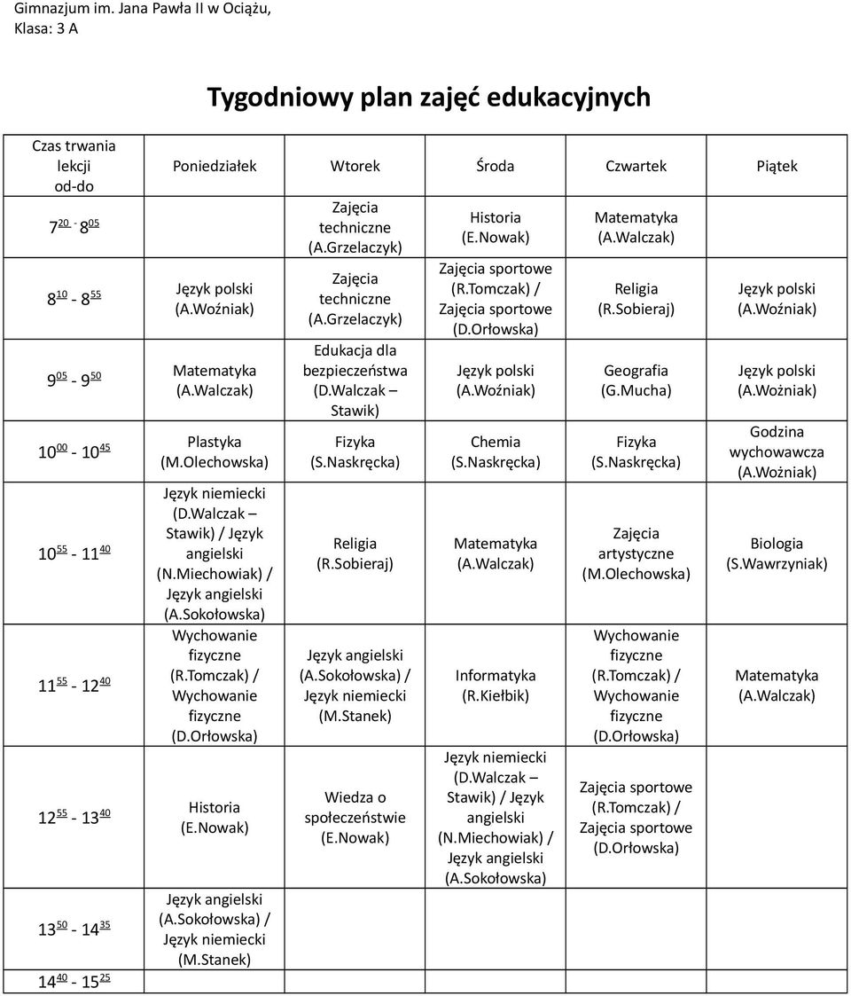 55-13 40 13 50-14 35 / Edukacja dla bezpieczeństwa