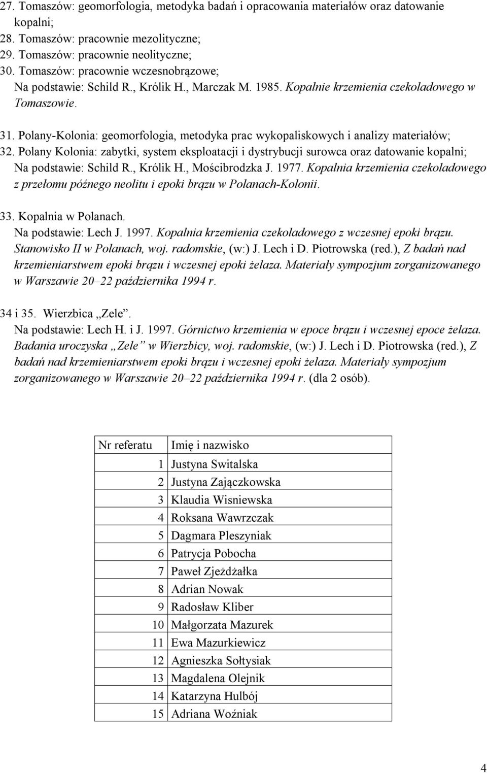 Polany-Kolonia: geomorfologia, metodyka prac wykopaliskowych i analizy materiałów; 32.