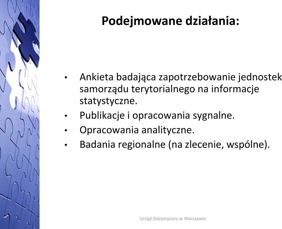 statystyczne. Publikacje i opracowania sygnalne.