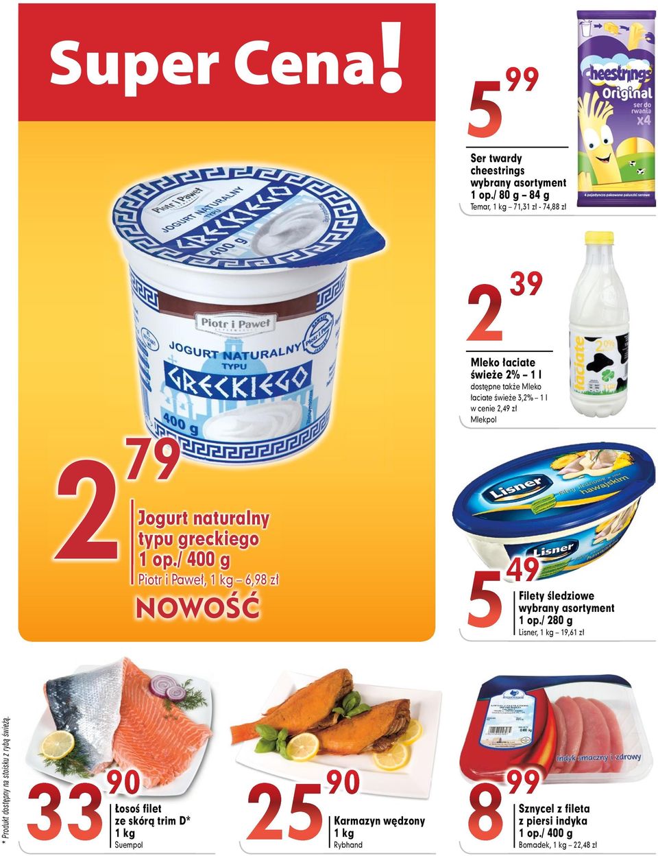cenie 2,49 zł Mlekpol 2 79 Jogurt naturalny typu greckiego 1 op.