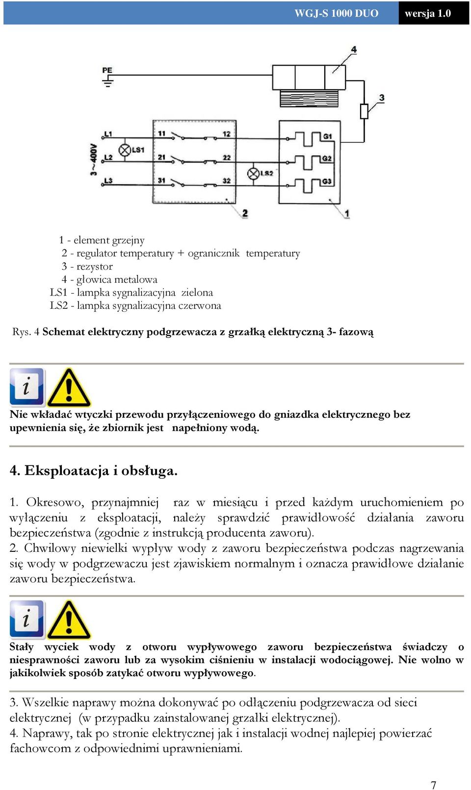 Eksploatacja i obsługa. 1.