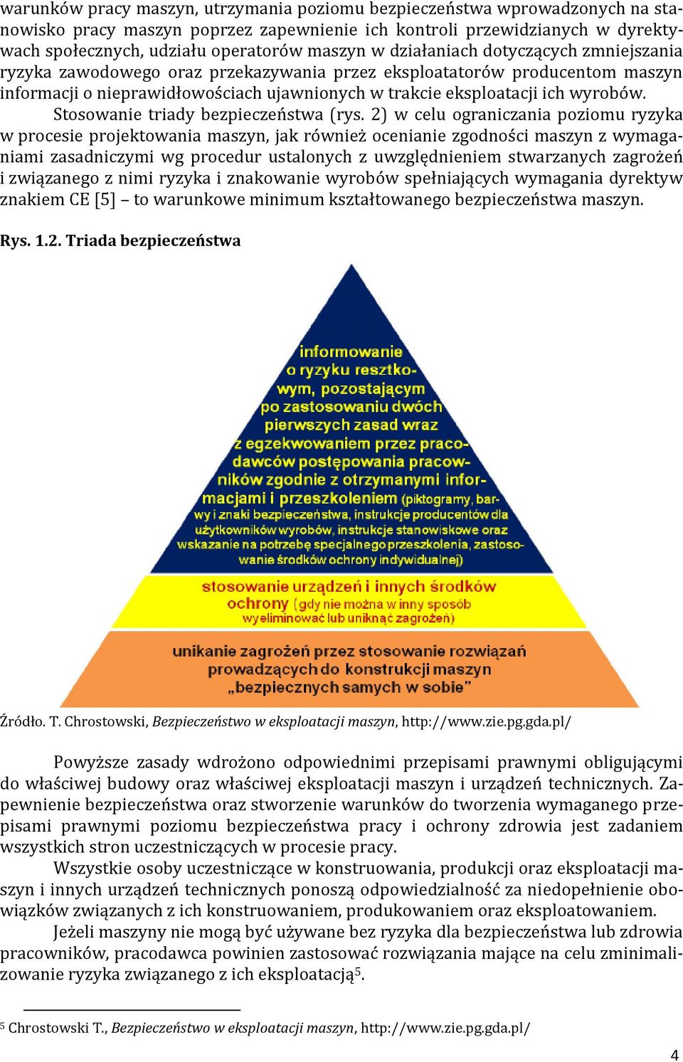 Stosowanie triady bezpieczeństwa (rys.