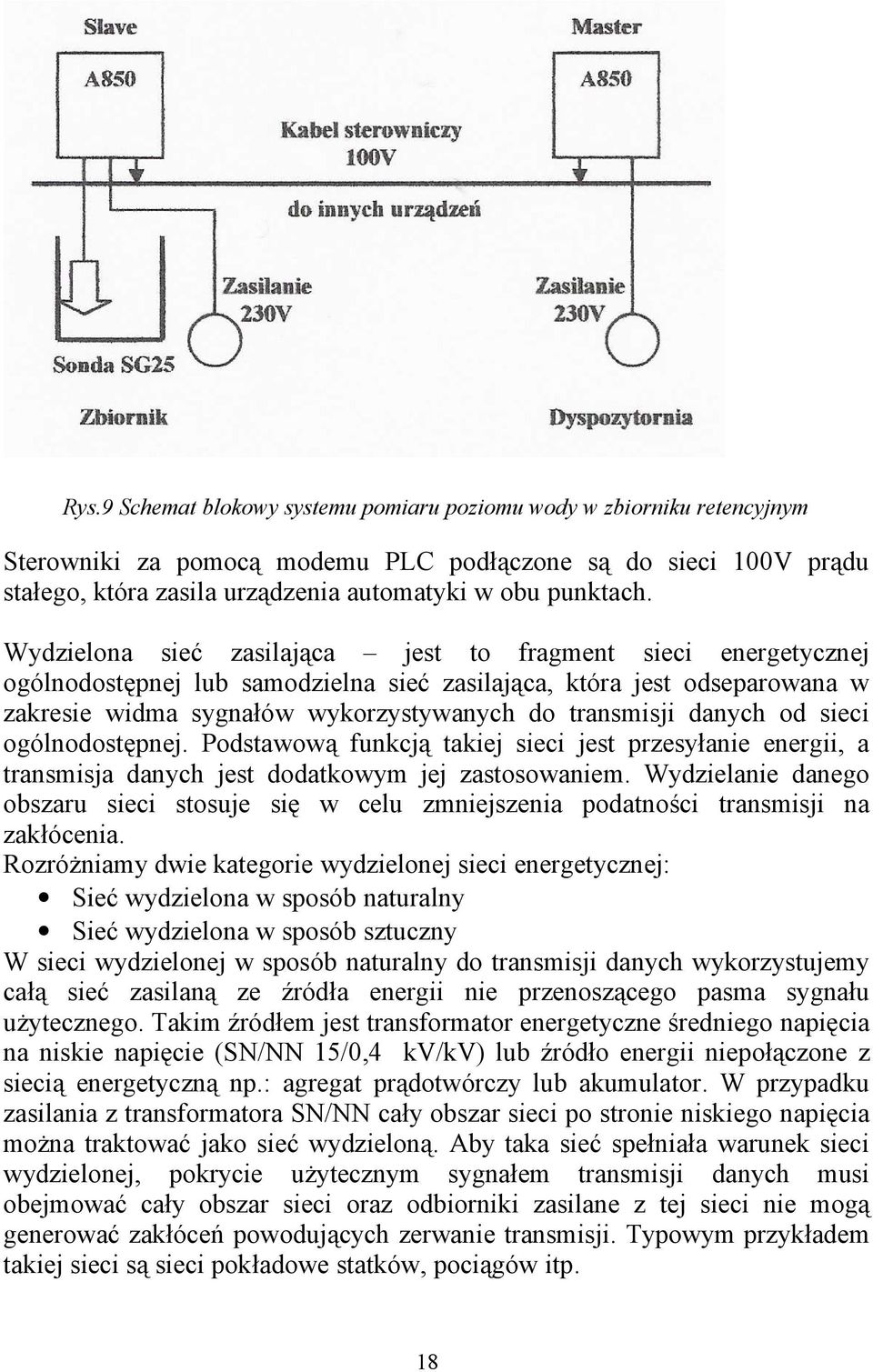 danych od sieci ogólnodostępnej. Podstawową funkcją takiej sieci jest przesyłanie energii, a transmisja danych jest dodatkowym jej zastosowaniem.