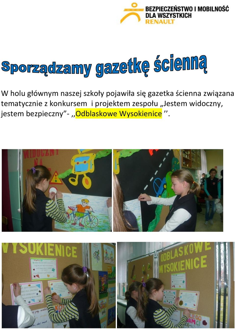 konkursem i projektem zespołu Jestem