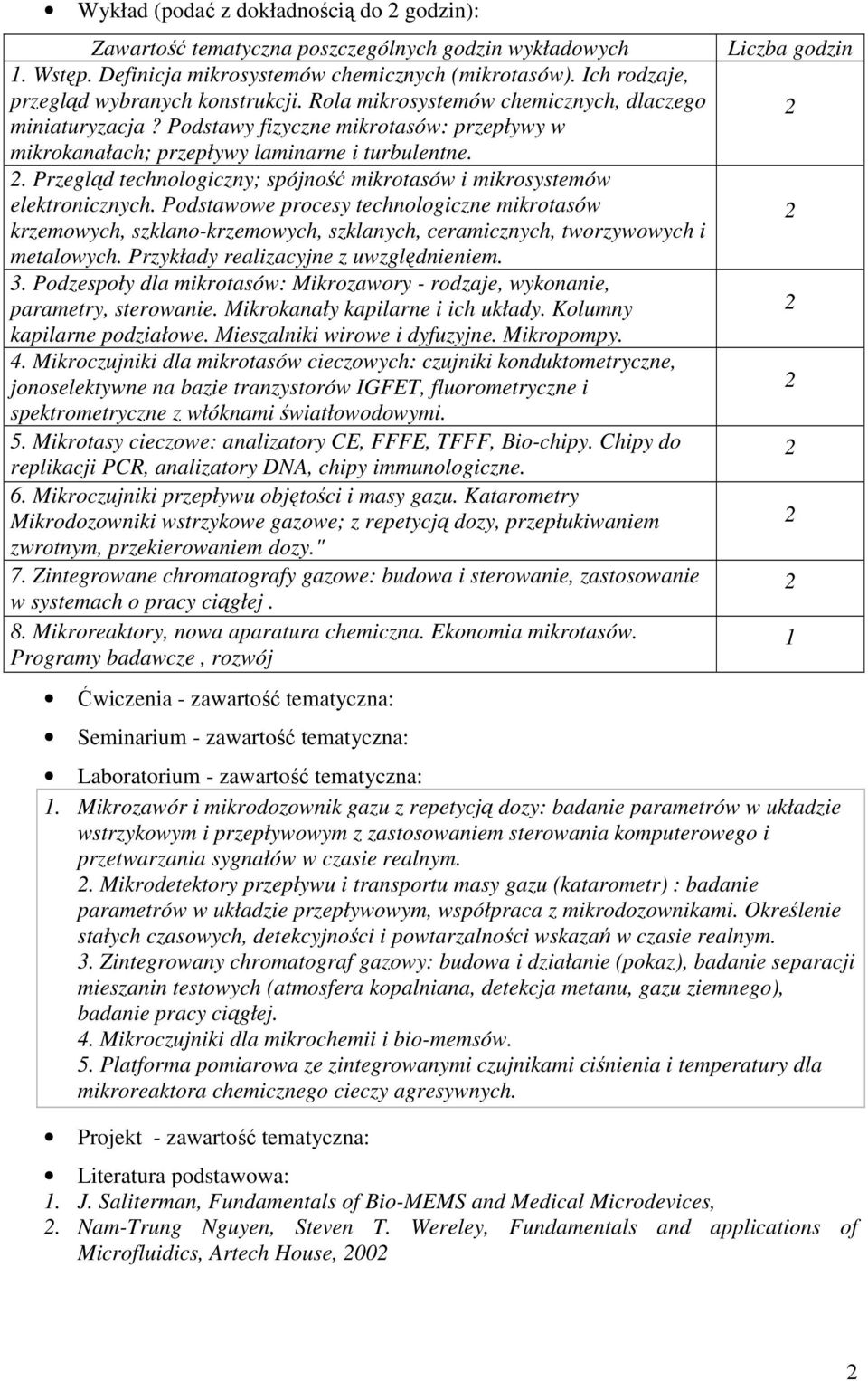 . Przegląd technologiczny; spójność mikrotasów i mikrosystemów elektronicznych.