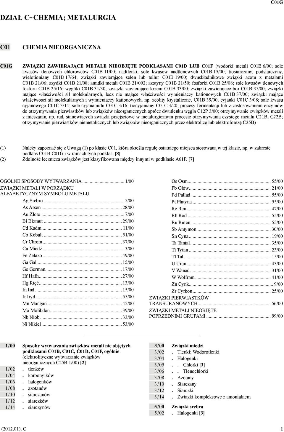 azotu z metalami C01B 21/06; azydki C01B 21/08; amidki metali C01B 21/092; azotyny C01B 21/50; fosforki C01B 25/08; sole kwasów tlenowych fosforu C01B 25/16; węgliki C01B 31/30; związki zawierające