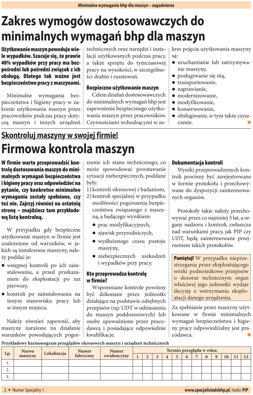 Minimalne wymagania bezpieczeństwa i higieny pracy w zakresie użytkowania maszyn przez pracowników podczas pracy dotyczą maszyn i innych urządzeń technicznych oraz narzędzi i instalacji użytkowanych