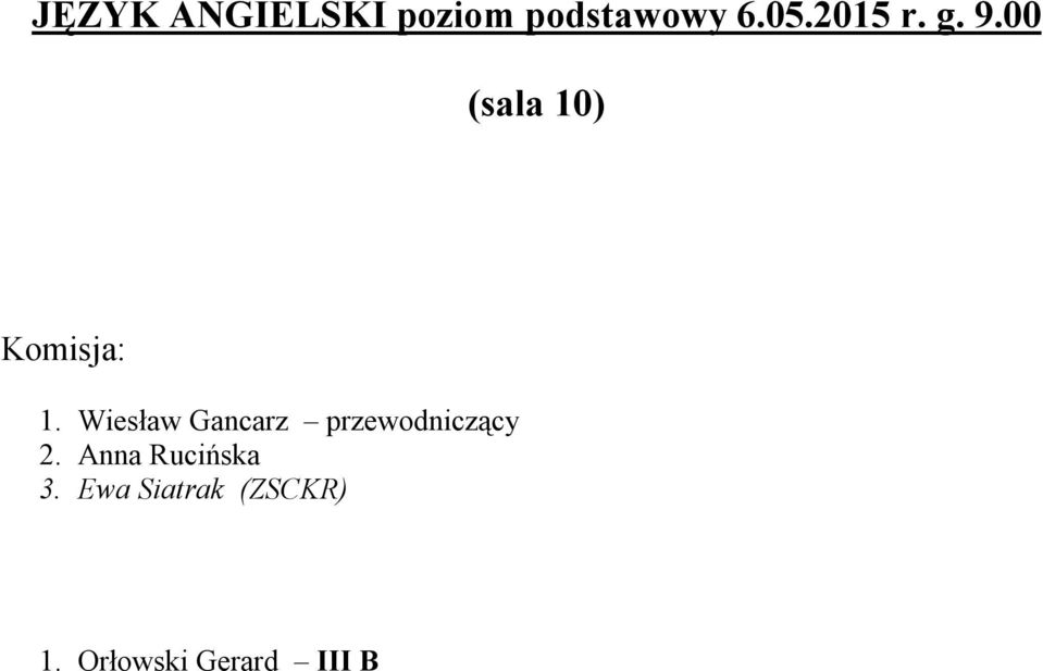 Wiesław Gancarz przewodniczący 2.