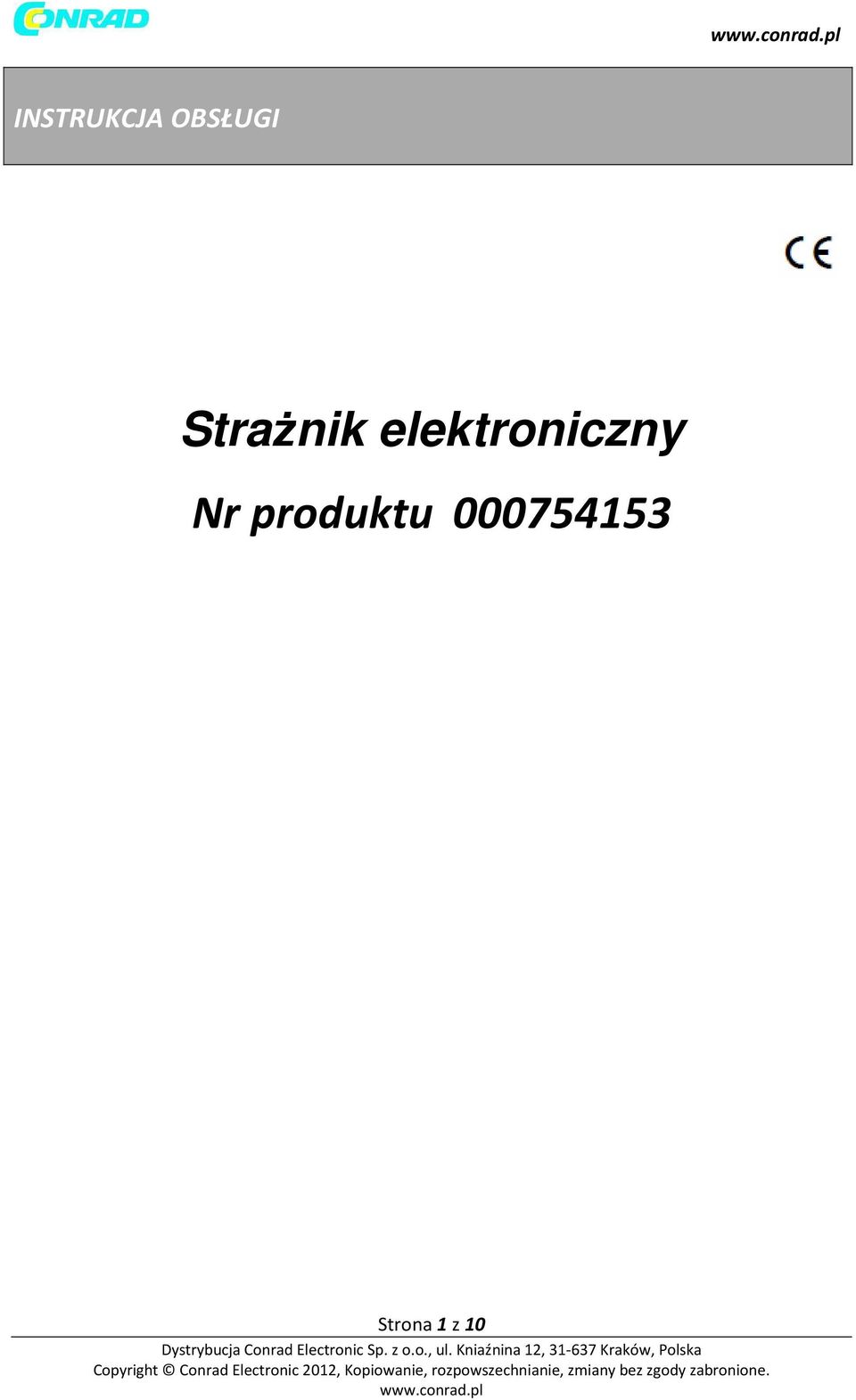 elektroniczny Nr