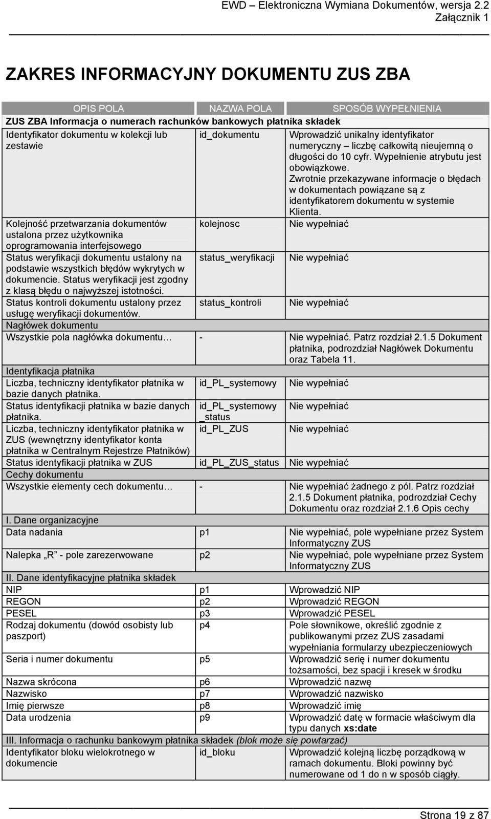 Zwrotnie przekazywane informacje o błędach w dokumentach powiązane są z identyfikatorem dokumentu w systemie Klienta.