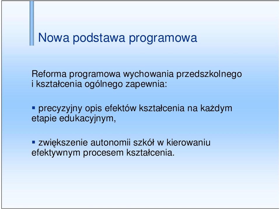 opis efektów kszta cenia na ka dym etapie edukacyjnym, zwi