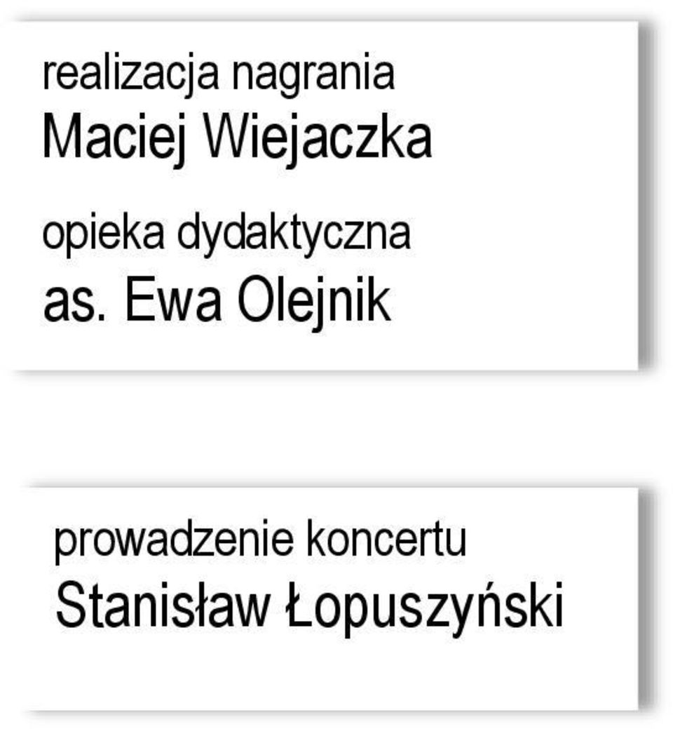 as. Ewa Olejnik prowadzenie