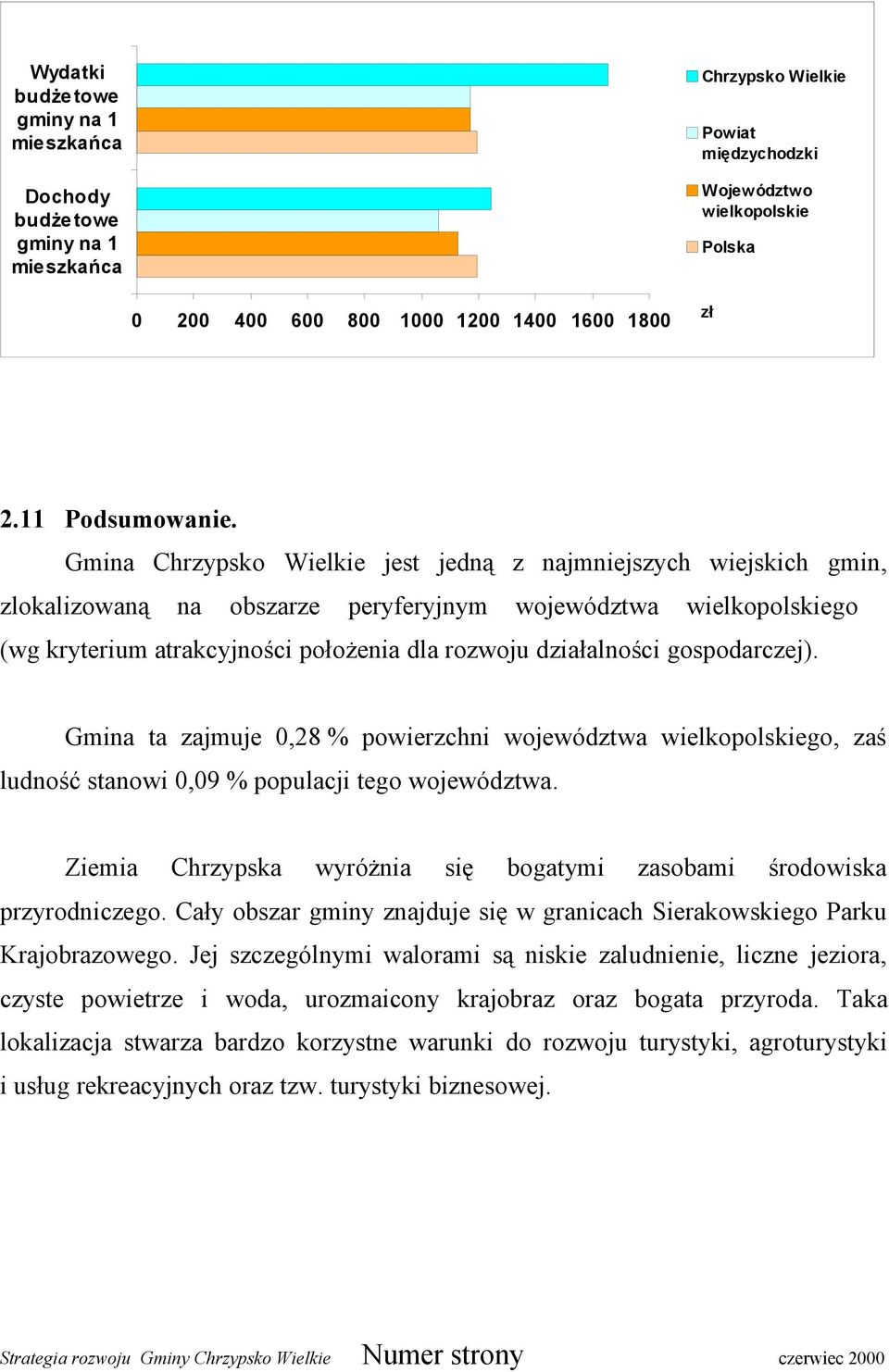 Gmina Chrzypsko Wielkie jest jedną z najmniejszych wiejskich gmin, zlokalizowaną na obszarze peryferyjnym województwa wielkopolskiego (wg kryterium atrakcyjności położenia dla rozwoju działalności