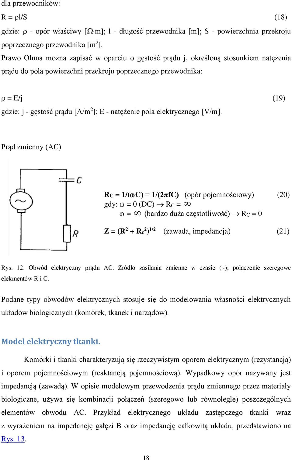 natężenie pola elektrycznego [V/m].