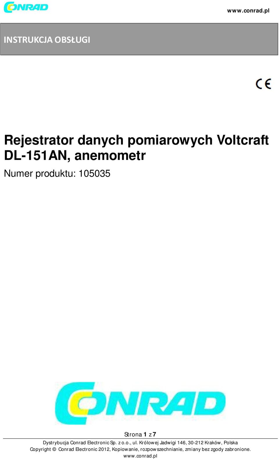 pomiarowych Voltcraft