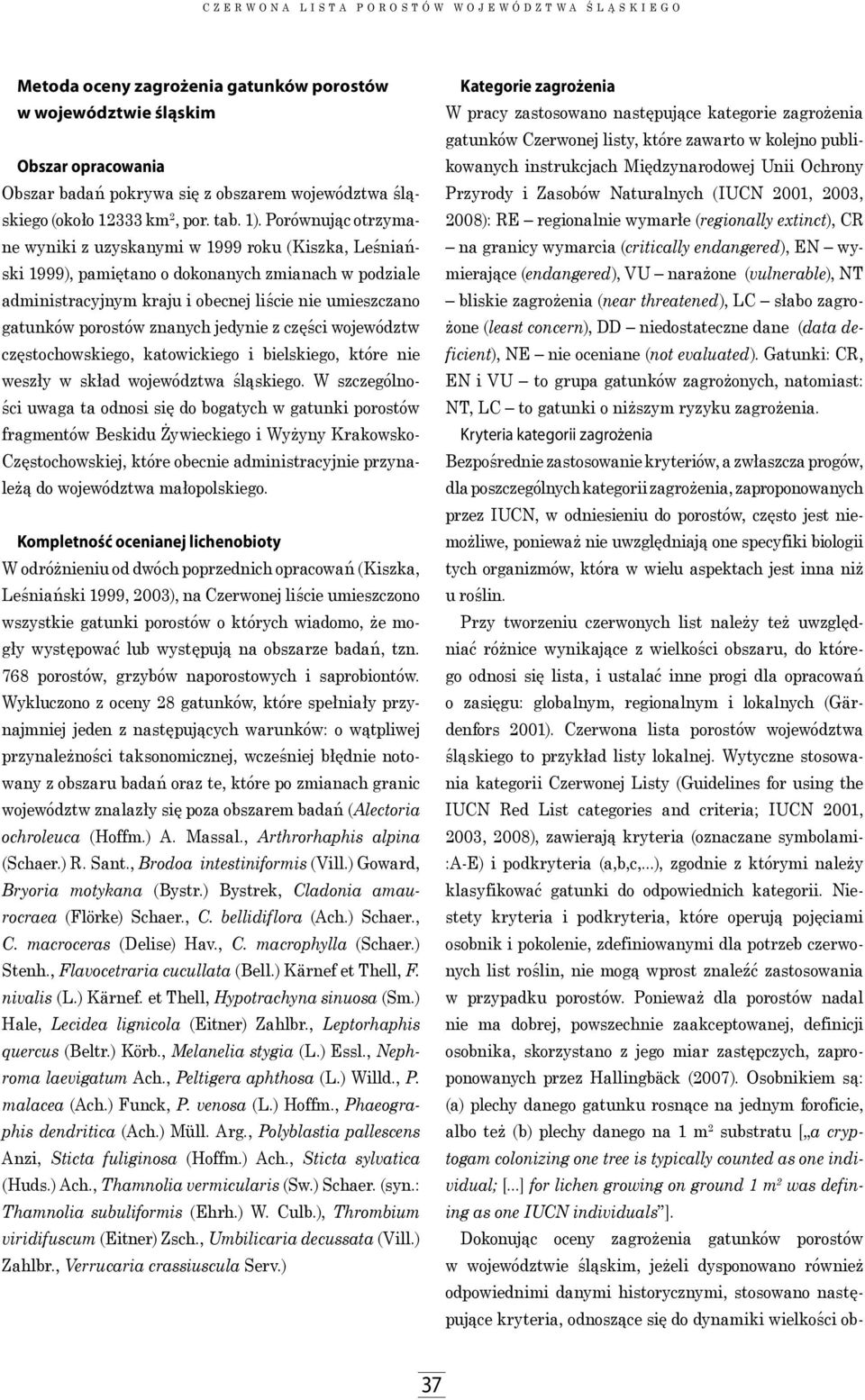 znanych jedynie z części województw częstochowskiego, katowickiego i bielskiego, które nie weszły w skład województwa śląskiego.