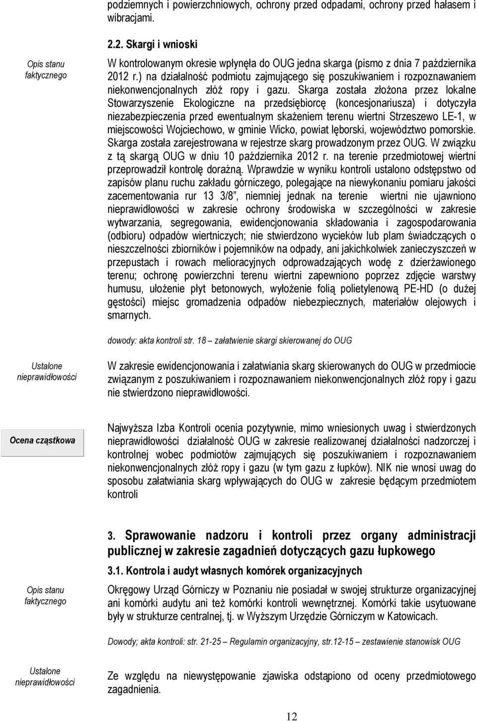 ) na działalność podmiotu zajmującego się poszukiwaniem i rozpoznawaniem niekonwencjonalnych złóż ropy i gazu.
