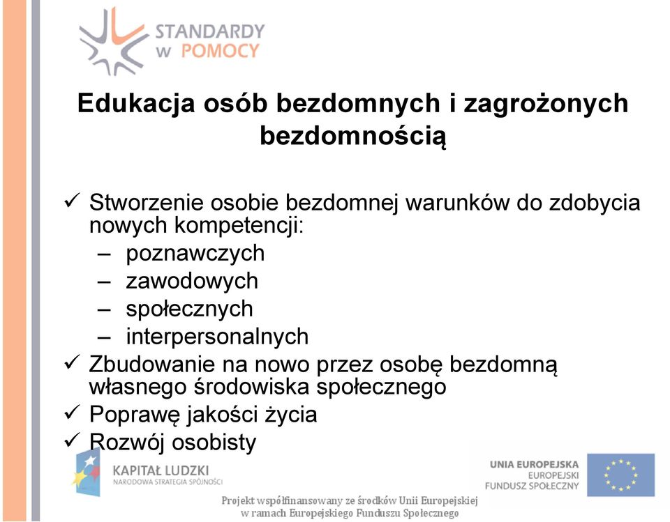 zawodowych społecznych interpersonalnych Zbudowanie na nowo przez