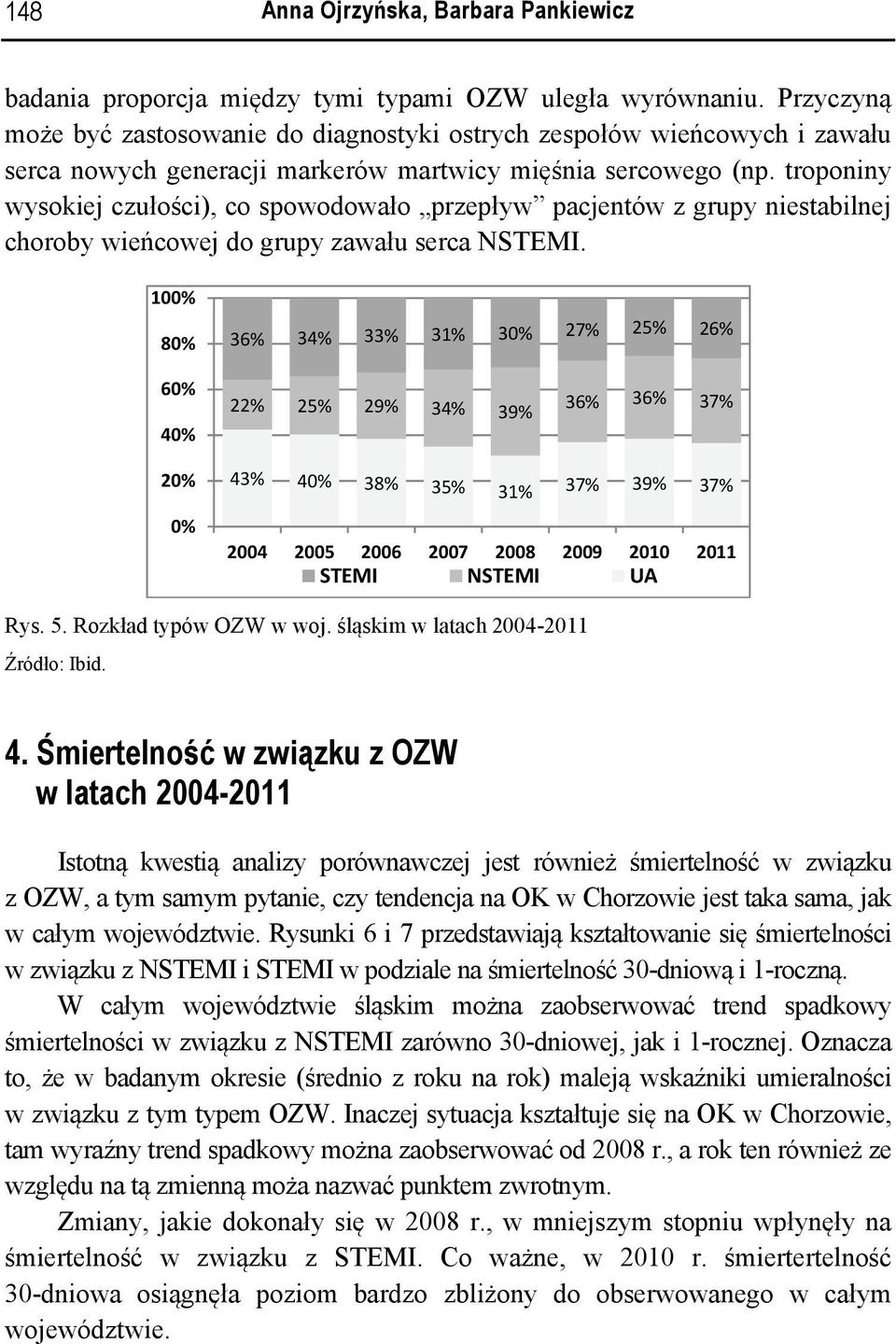 troponiny wysokiej czułości), co spowodowało przepływ pacjentów z grupy niestabilnej choroby wieńcowej do grupy zawału serca NSTEMI.