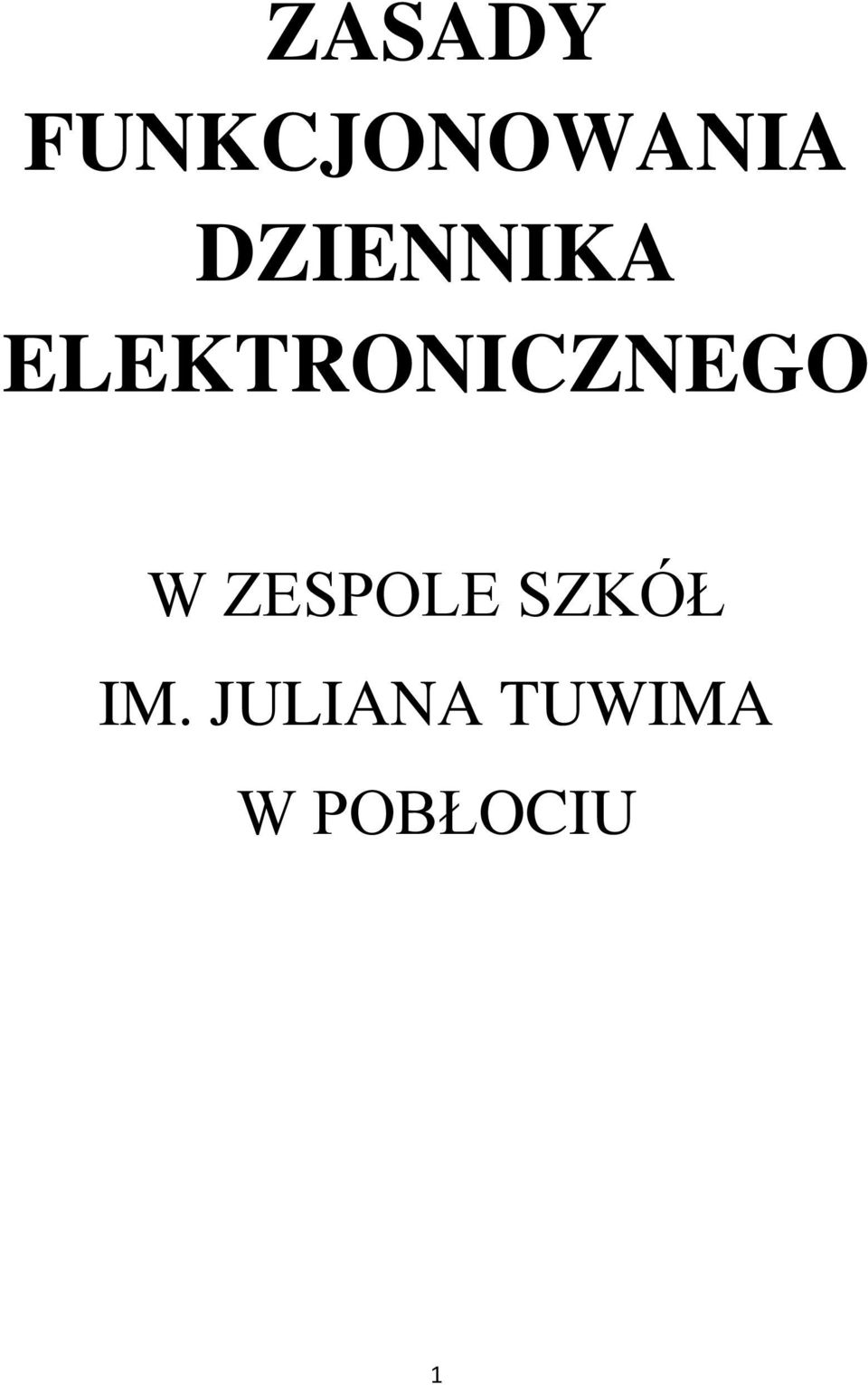 ELEKTRONICZNEGO W