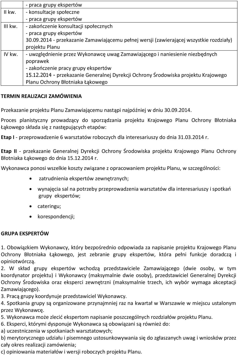 pracy grupy ekspertów 15.12.