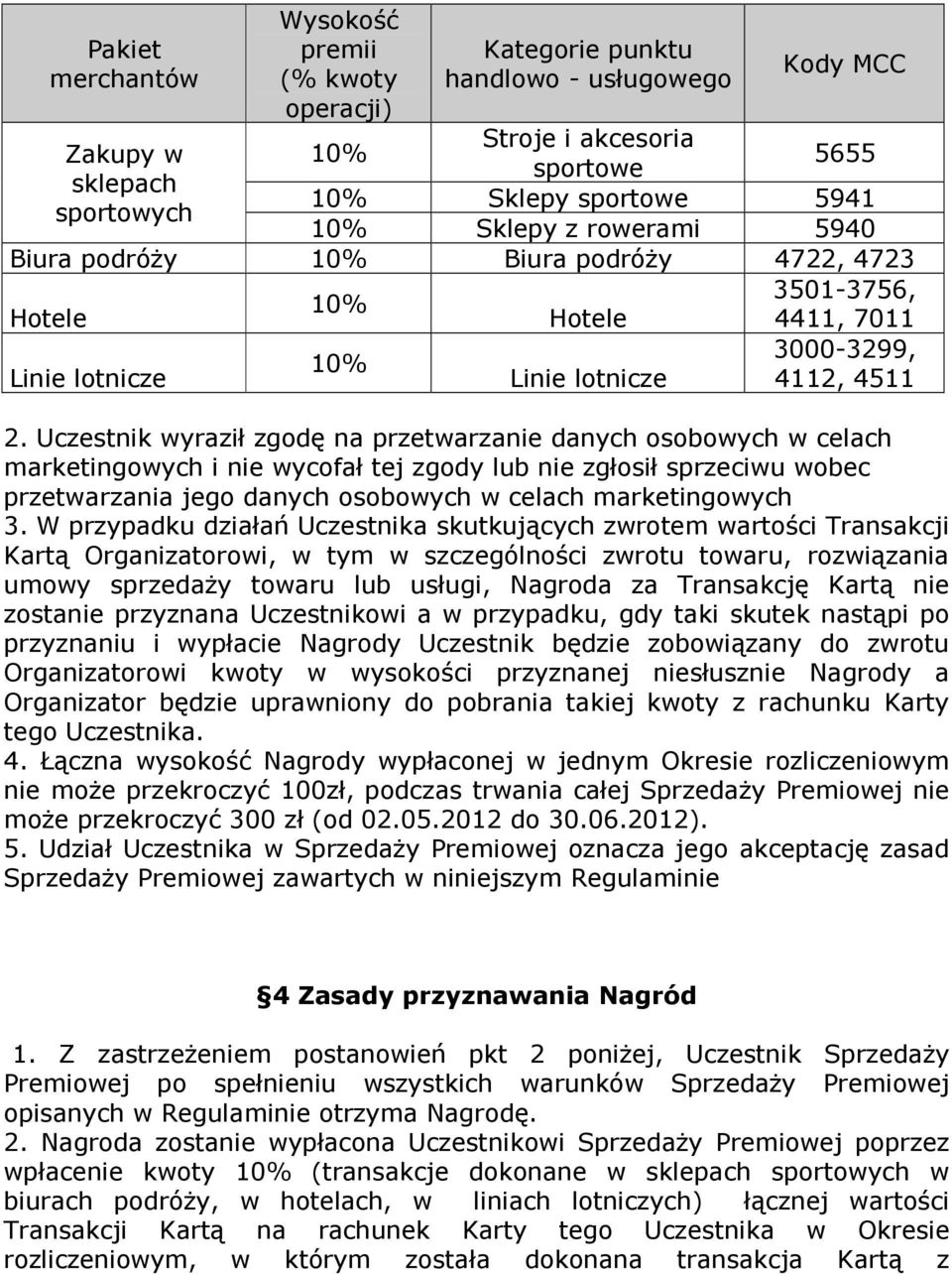 Uczestnik wyraził zgodę na przetwarzanie danych osobowych w celach marketingowych i nie wycofał tej zgody lub nie zgłosił sprzeciwu wobec przetwarzania jego danych osobowych w celach marketingowych 3.