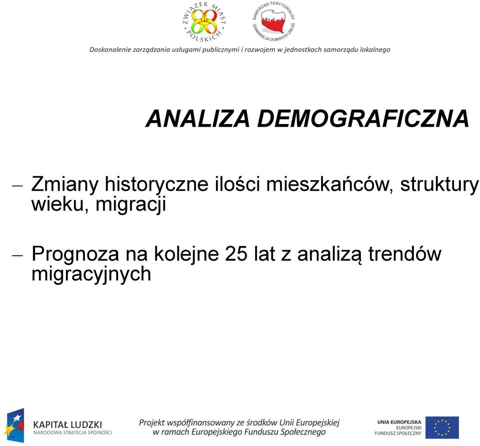 struktury wieku, migracji Prognoza