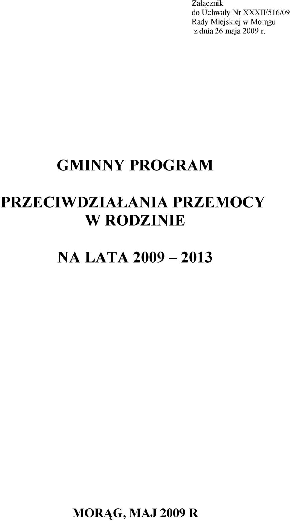 GMINNY PROGRAM PRZECIWDZIAŁANIA PRZEMOCY W