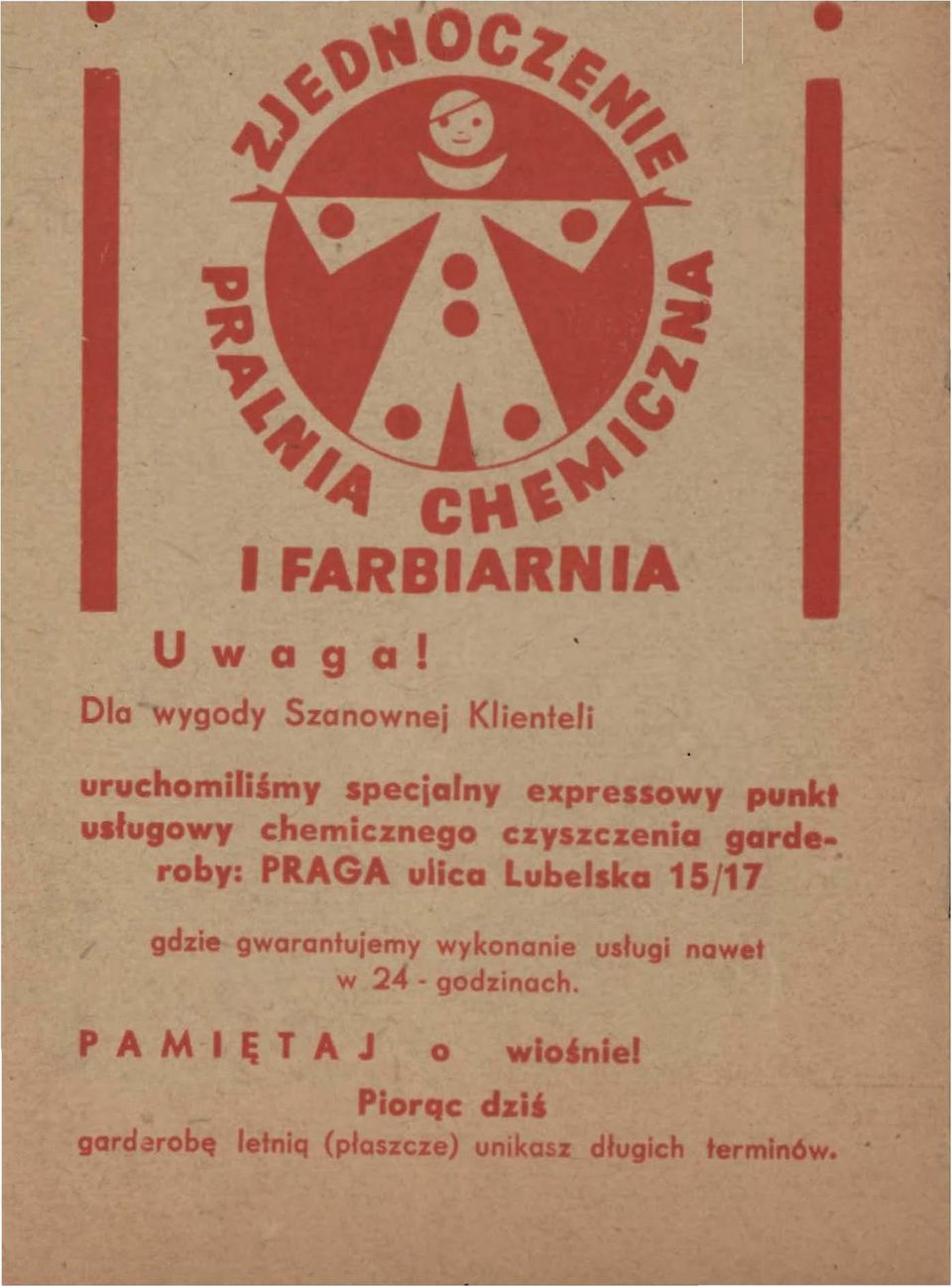 usługo y eh m"czne o czy zczenia rd roby: PR G ulica Lub I ka 15 / 7