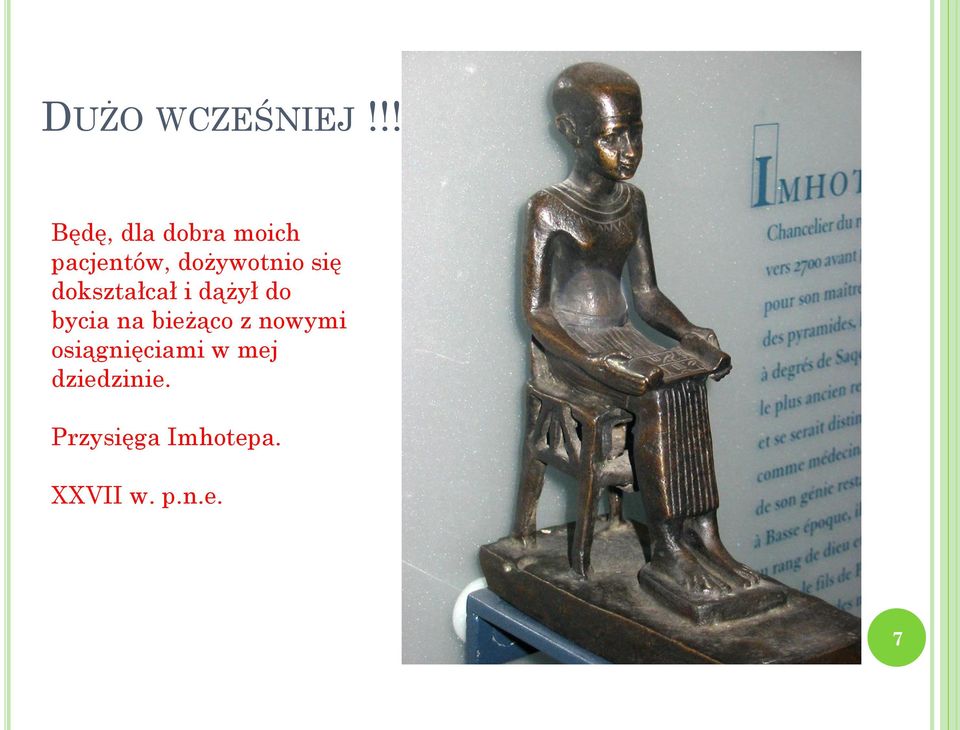 dożywotnio się dokształcał i dążył do bycia