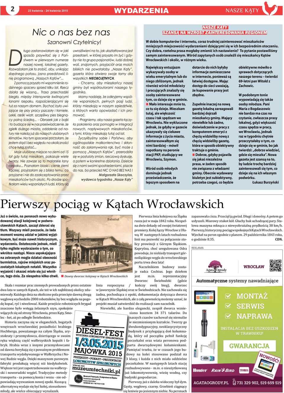 Wśród zapytanych osób znaleźli się mieszkańcy Kątów Wrocławskich i okolic, w różnym wieku.