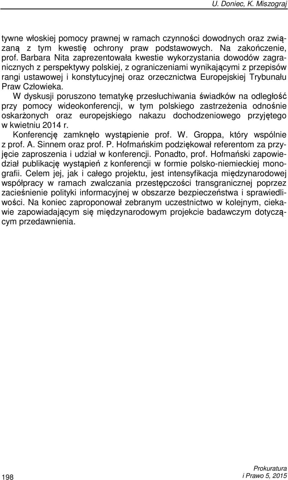 Europejskiej Trybunału Praw Człowieka.