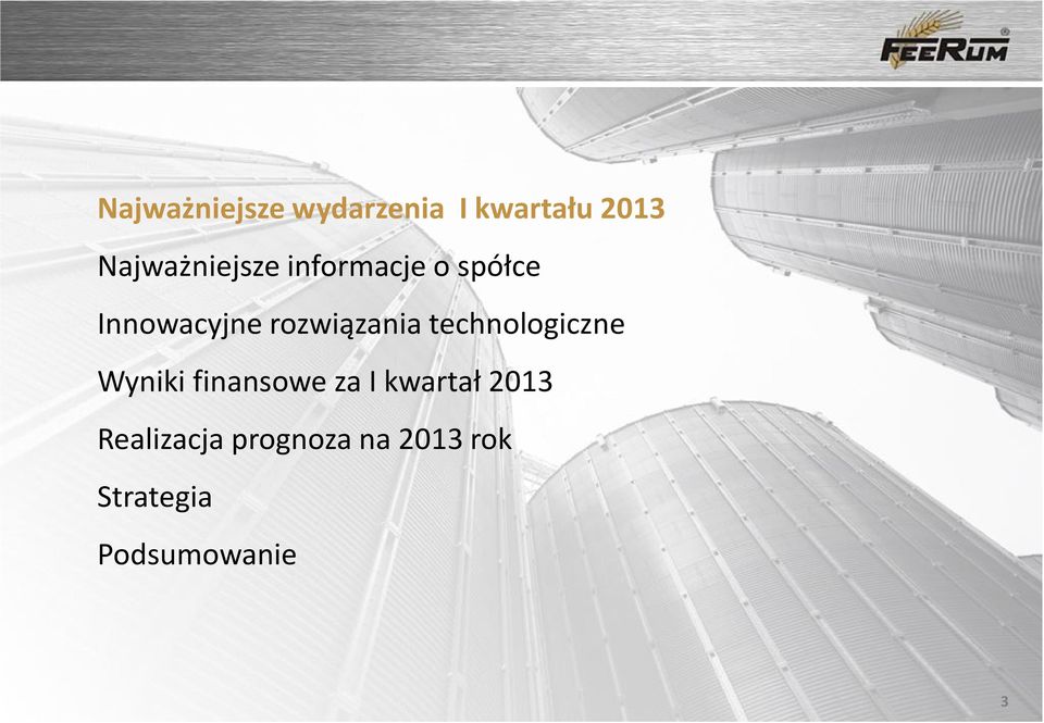 rozwiązania technologiczne Wyniki finansowe za I
