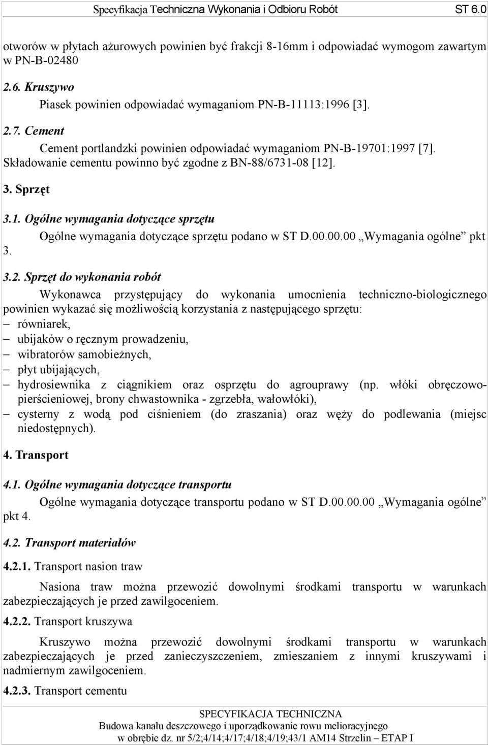 00.00.00 Wymagania ogólne pkt 3. 3.2.