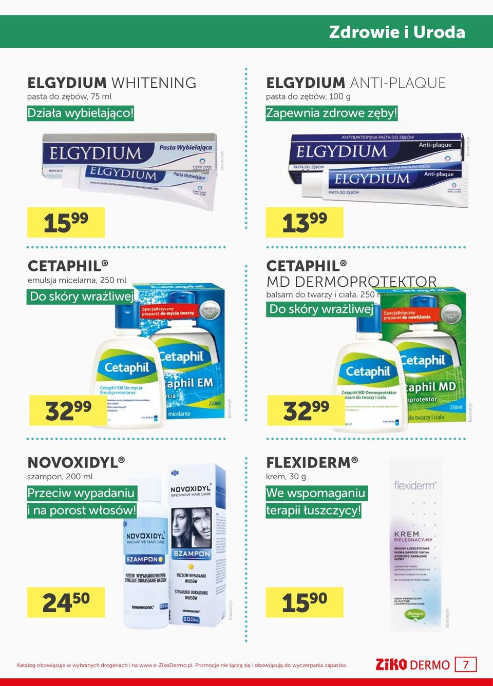 15 99 CETAPHIL emulsja micelarna, 250 ml Do skóry wrażliwej 13 99 CETAPHIL MD DERMOPROTEKTOR balsam do twarzy i ciała, 250 ml Do skóry