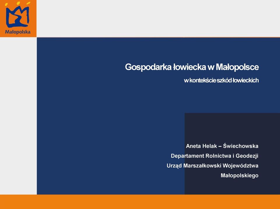 Świechowska Departament Rolnictwa i