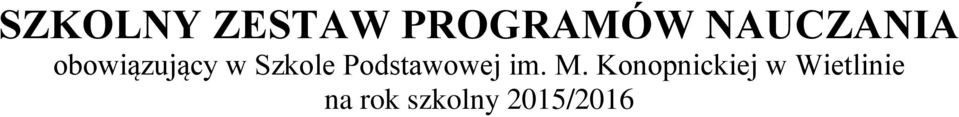 Szkole im. M.