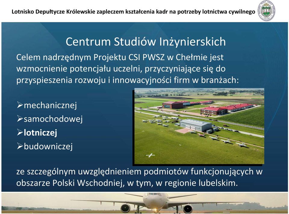 innowacyjności firm w branżach: mechanicznej samochodowej lotniczej budowniczej ze