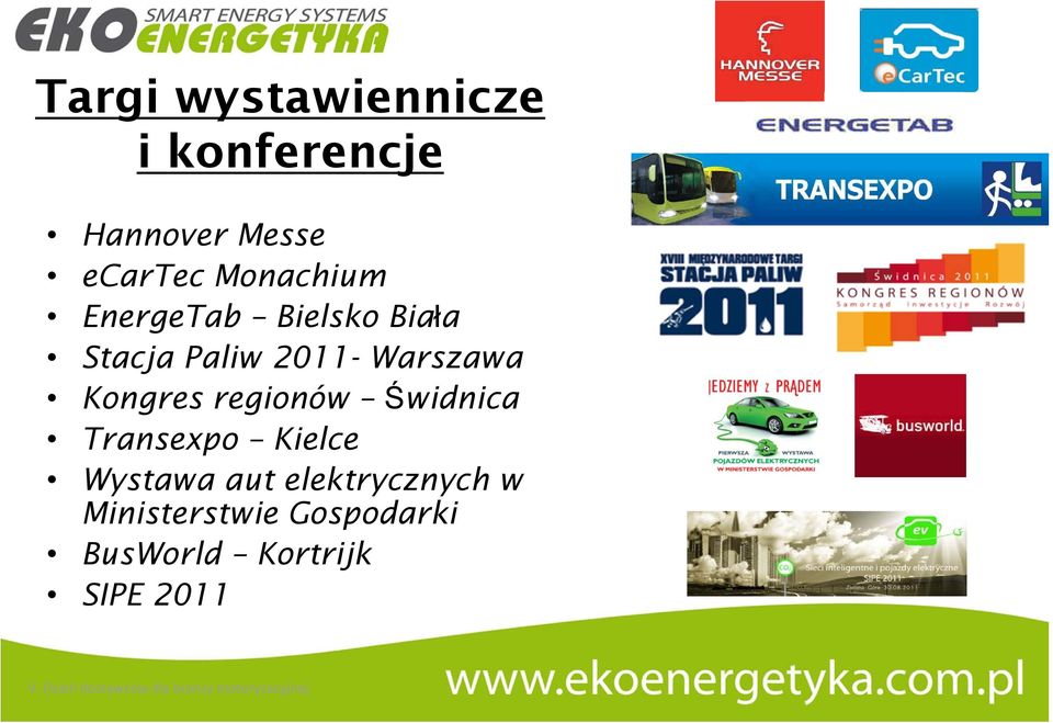 Warszawa Kongres regionów Świdnica Transexpo Kielce Wystawa