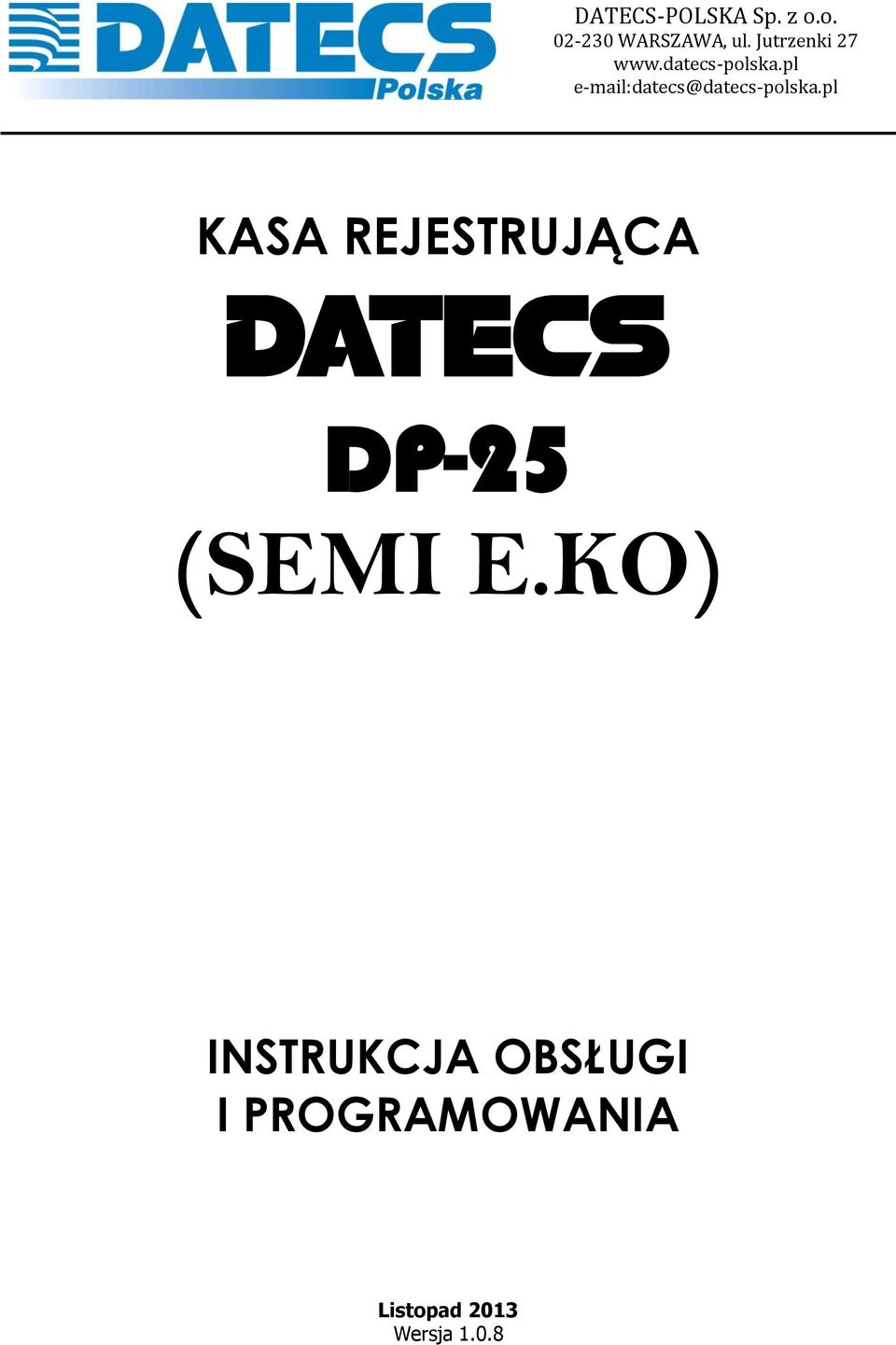 pl e-mail:datecs@datecs-polska.