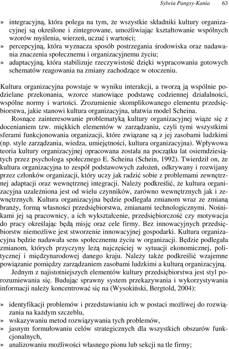 schematów reagowania na zmiany zachodzce w otoczeniu.